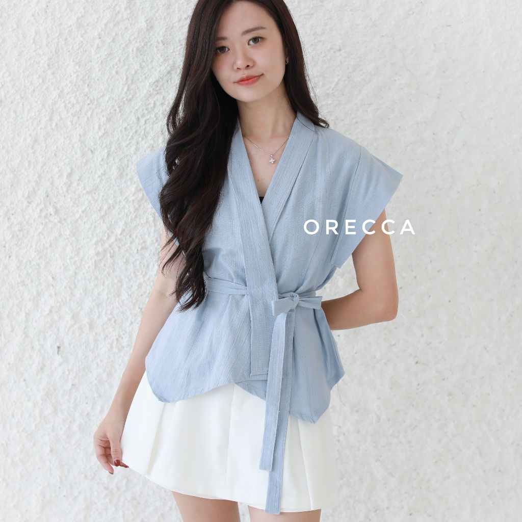 Orecca - Elise Top Atasan Wanita Lengan Pendek foto 2