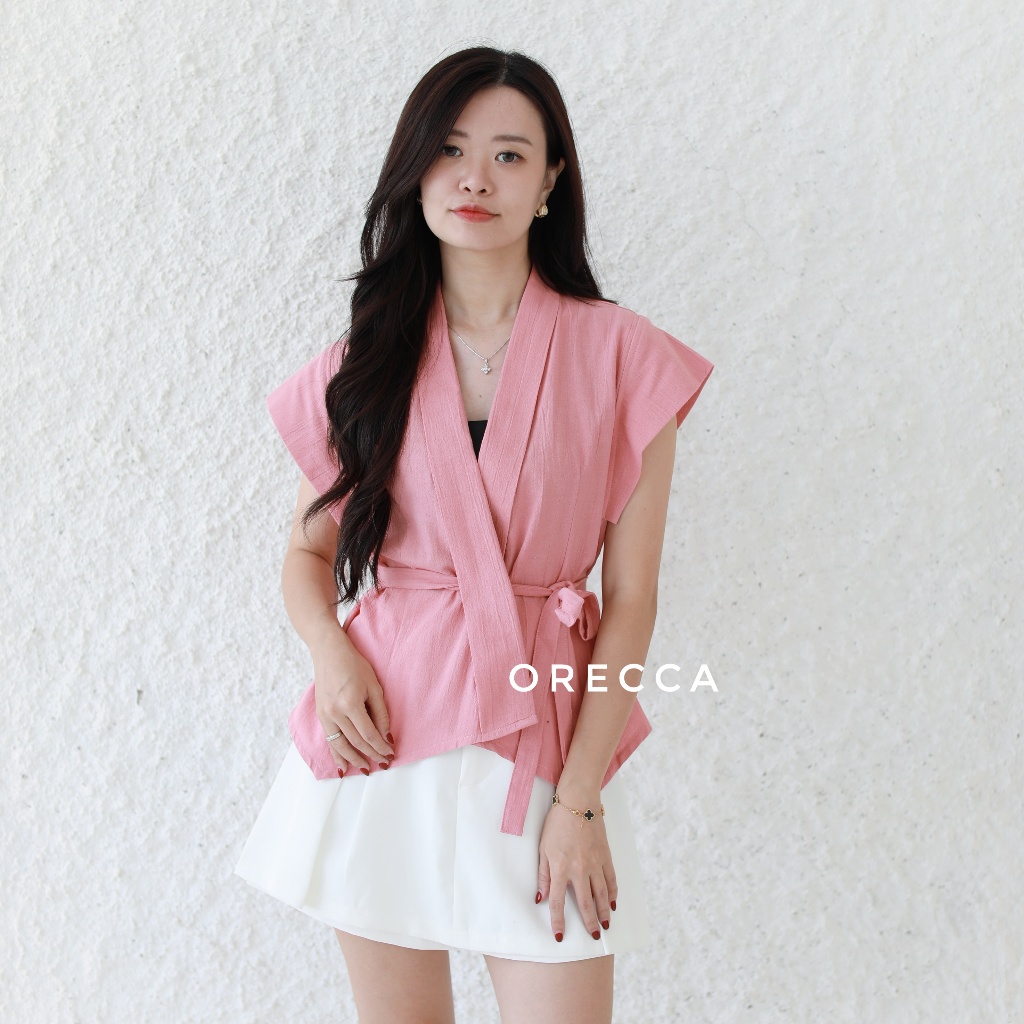 Orecca - Elise Top Atasan Wanita Lengan Pendek foto 5