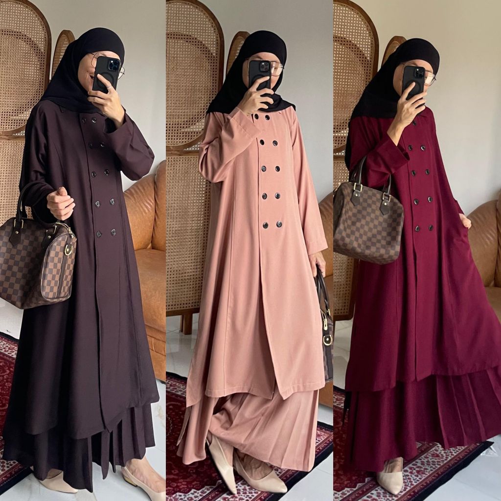 Jual SOYOUNG SET ROK ( Set Long Tunik & Rok ) | Shopee Indonesia