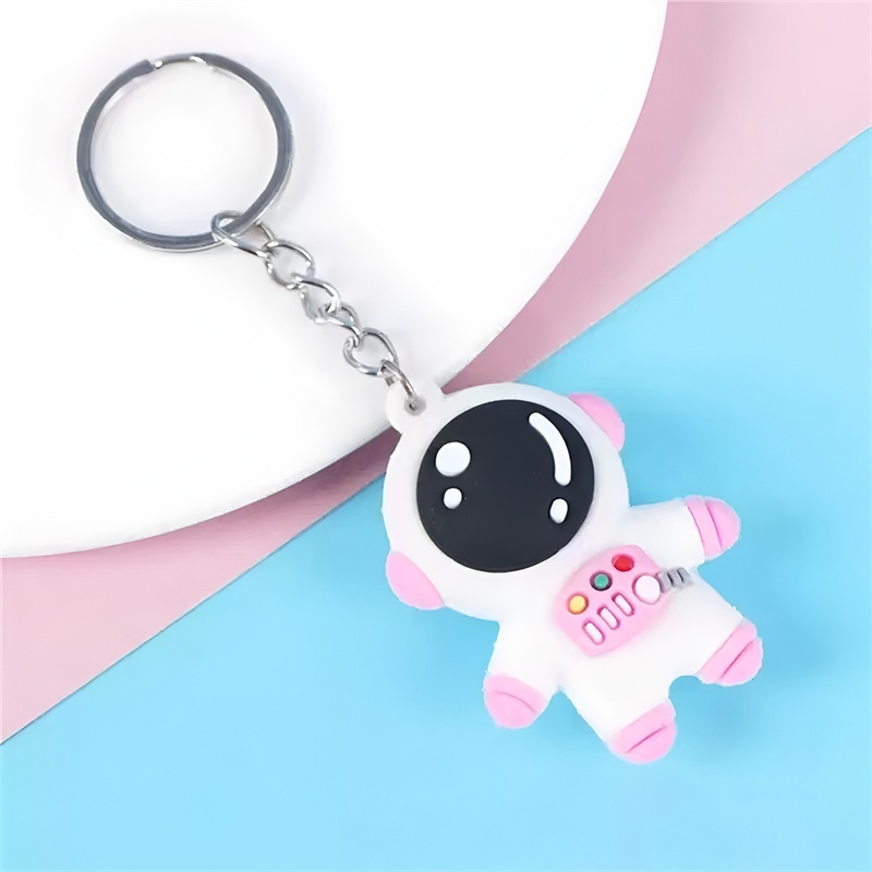 PH PandaHall 7 kleuren ruimte-astronaut sleutelhanger astronaut