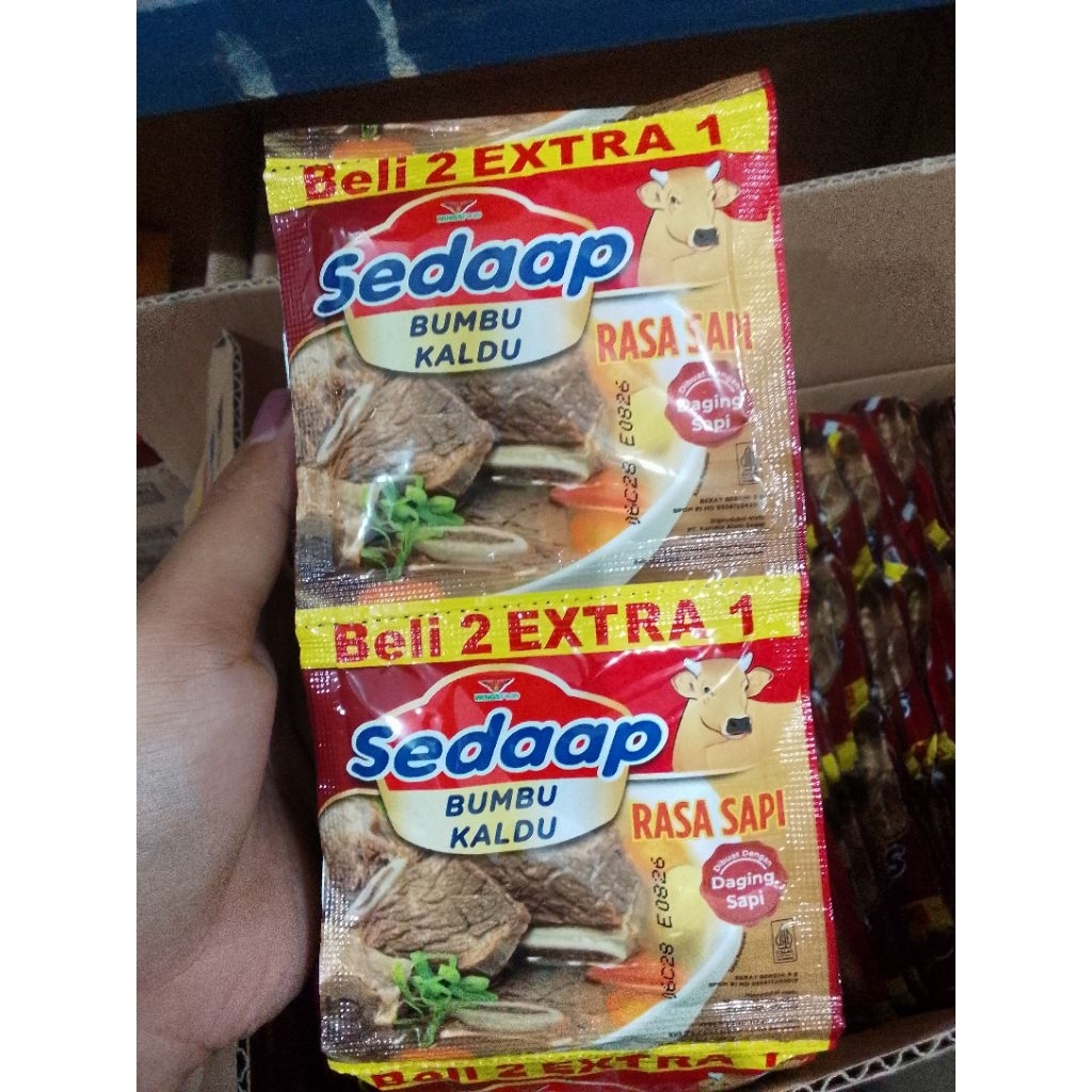 Jual Sedap bumbu kaldu rasa sapi & ayam 9g | Shopee Indonesia
