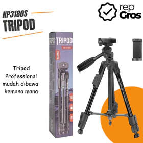 Tripod Profesional NP 3180S Wireless Bluetooth Tripod Selfie Stand Phone Holder Kokoh