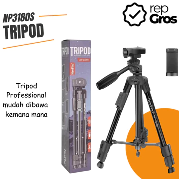 Tripod Profesional NP 3180S Wireless Bluetooth Tripod Selfie Stand Phone Holder Kokoh