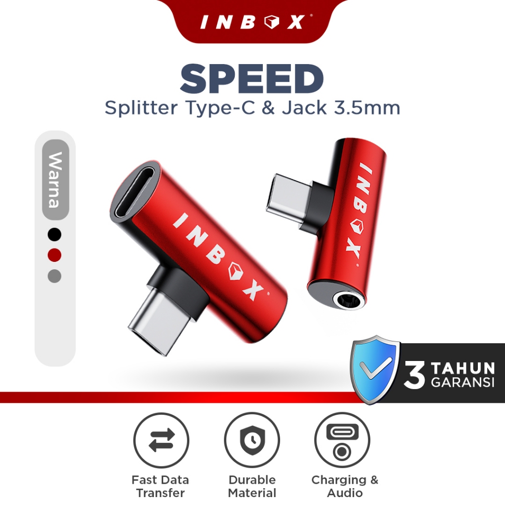 Jual Inbox Splitter Converter Type C to Jack 3.5mm Audio & Fast ...