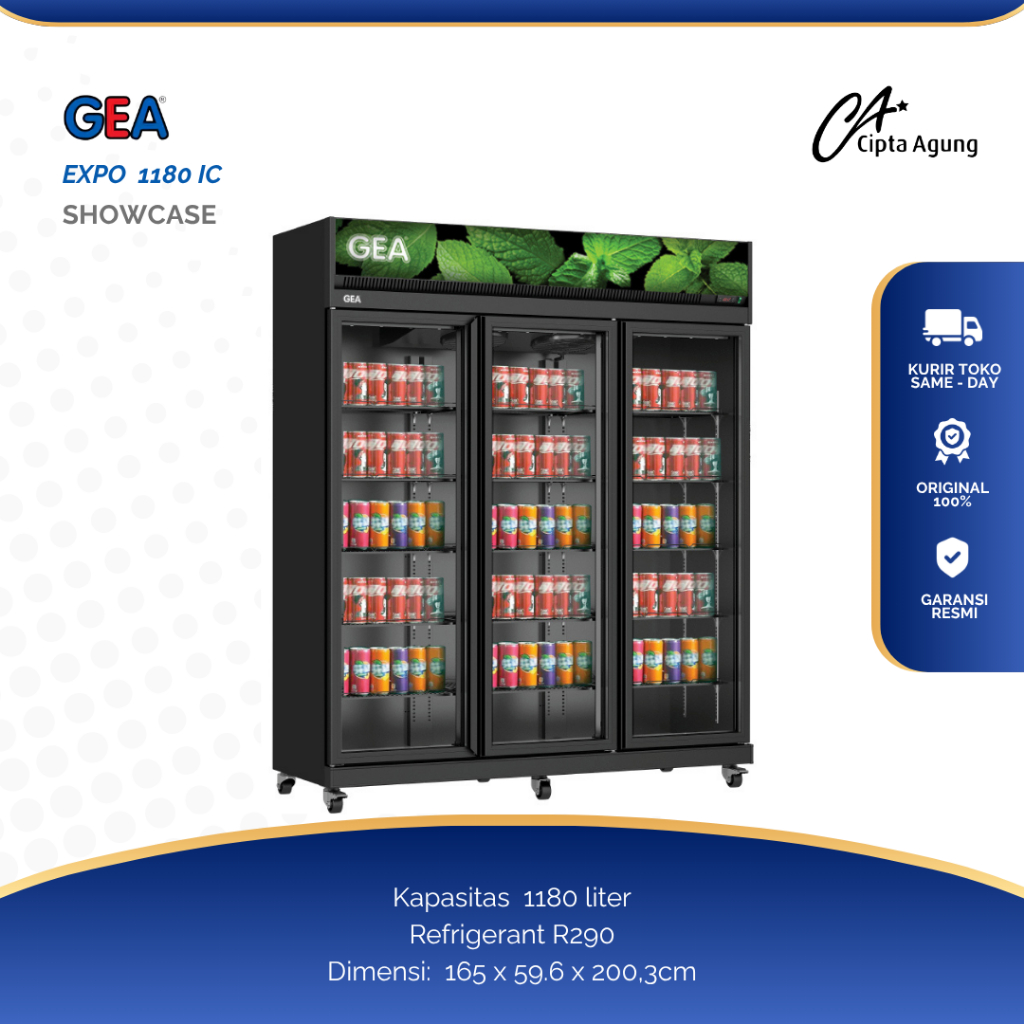 Jual GEA SHOWCASE 3 PINTU 1180 LITER EXPO-1180IC / EXPO 1180 IC DISPLAY ...