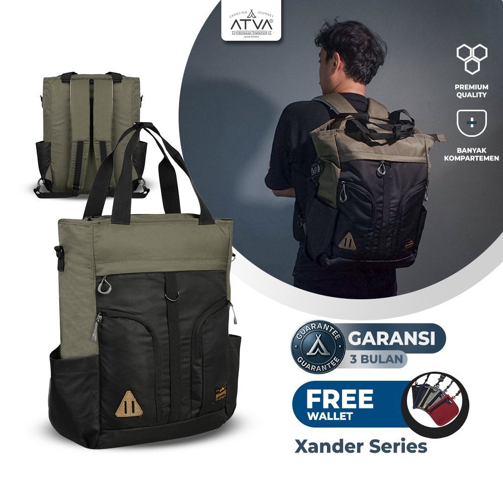Jual Tas Kuliah Backpack Totepack Totebag Selempang Laptop 14 Inch ...