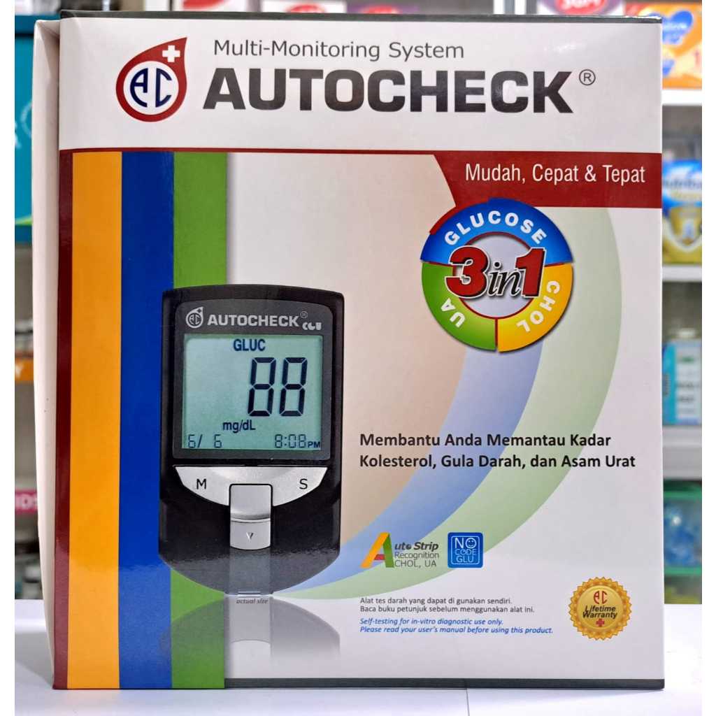 Jual AUTOCHECK GCU 3 IN 1 𝐀𝐋𝐀𝐓 𝐂𝐄𝐊 𝐏𝐑𝐈𝐁𝐀𝐃𝐈 𝐋𝐄𝐍𝐆𝐊𝐀𝐏 - ALAT TES DARAH CEK ...