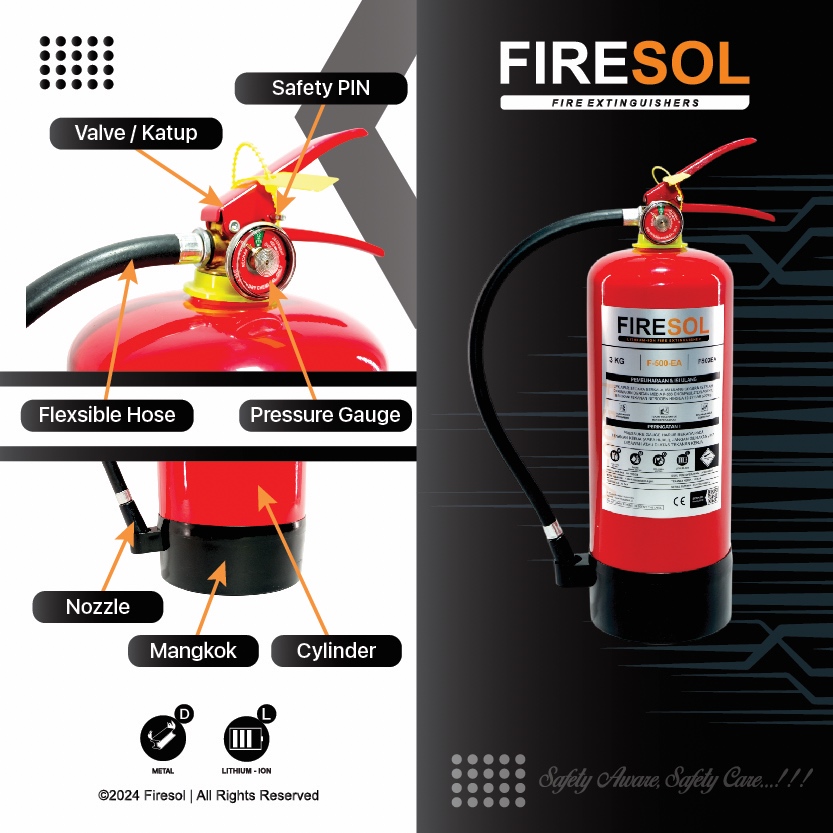 Jual Firesol APAR 6kg F500EA Lithium Ion/ Alat Pemadam Api Ringan ...
