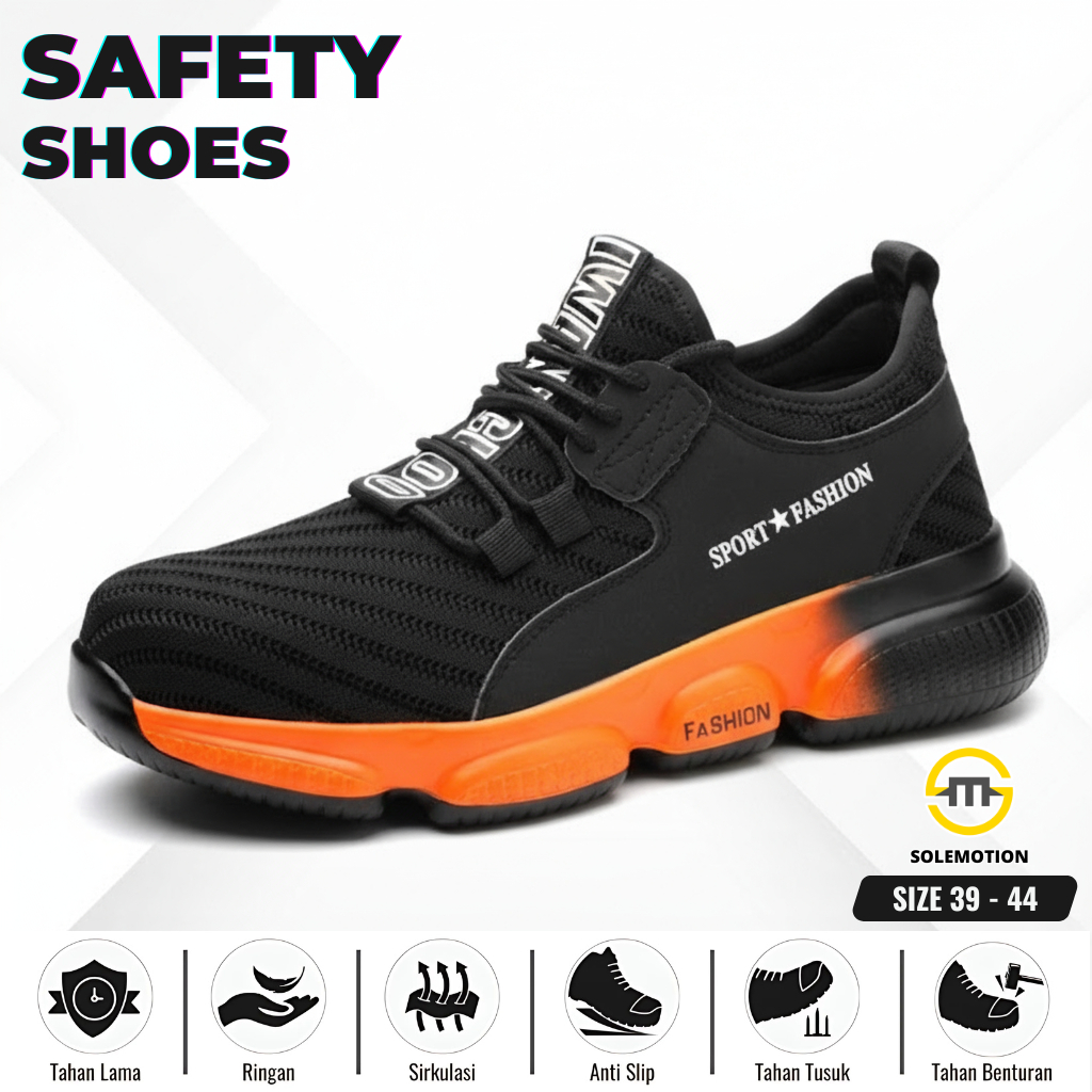Jual Sepatu Boots Safety Ujung Besi Ravix Sepatu Safty Model Sport Anti ...