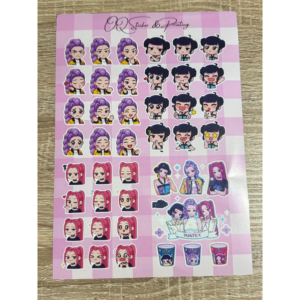 Jual Sticker Huntrix KPop Demon Hunters - Sticker HP Laptop Motor Helm ...