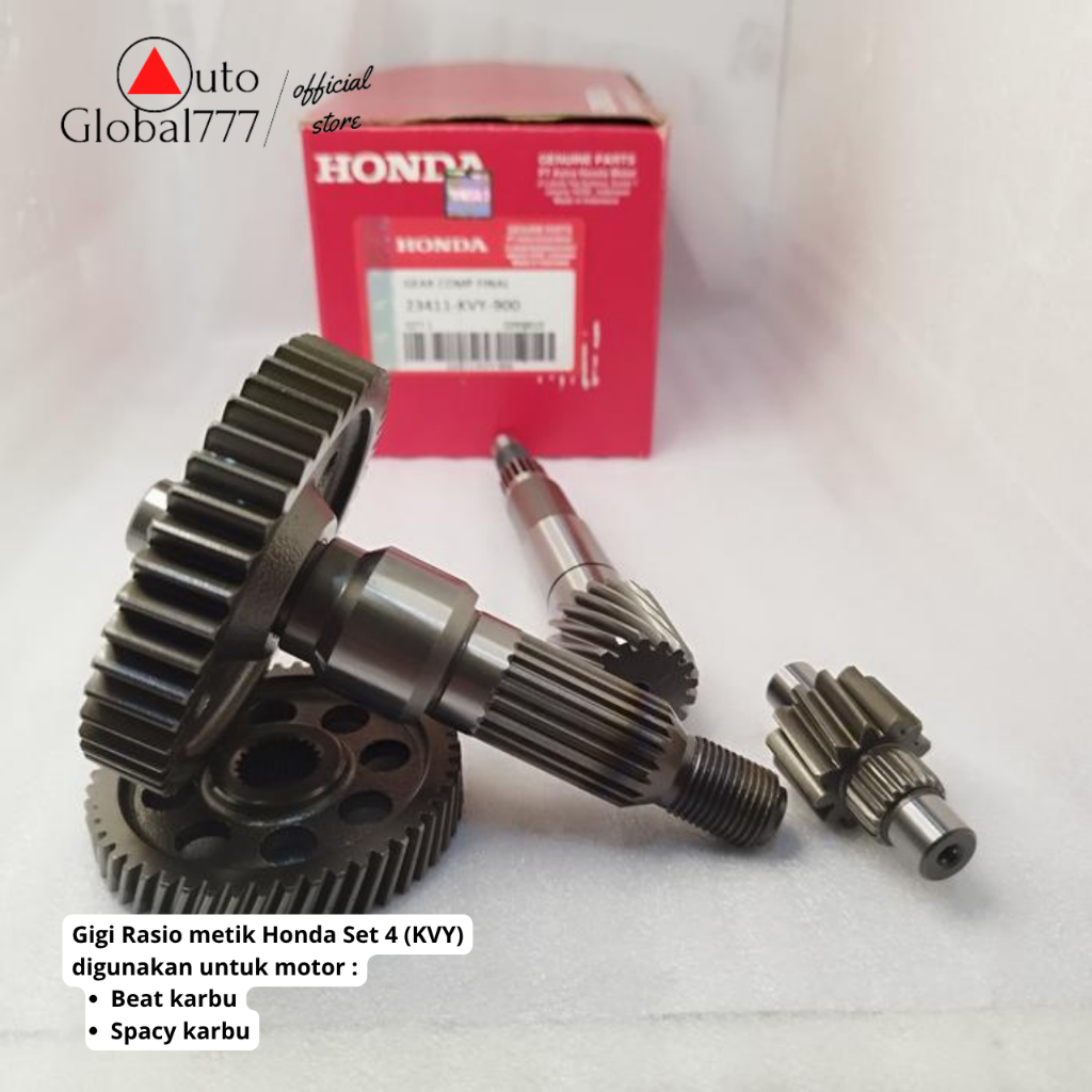 Jual Gigi rasio as pully as roda belakang Beat karbu Ahm Gigi rasio set ...
