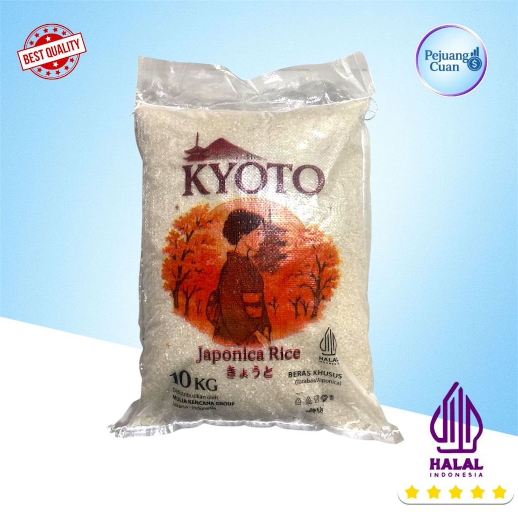 Jual KYOTO RICE 10 KG / BERAS PULEN / BERAS SUSHI HALAL / BERAS JEPANG ...