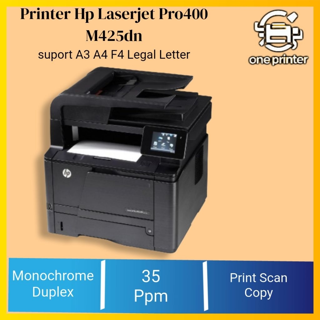 Jual Printer Hp Laserjet Pro 400 MFP M425dn Foto Copy F4 Mini Secon ...