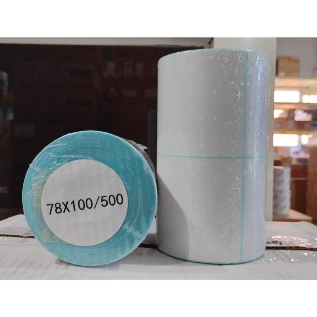 Jual LABEL BARCODE 78x100 mm KERTAS STICKER LABEL THERMAL 78 x 100 ...