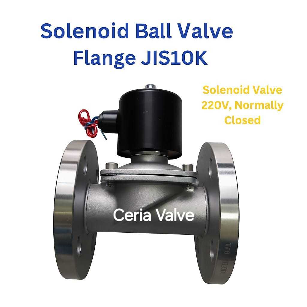 Jual Solenoid Valve Stainless ukuran 3/4'' inchi Flange Jis-10K ...