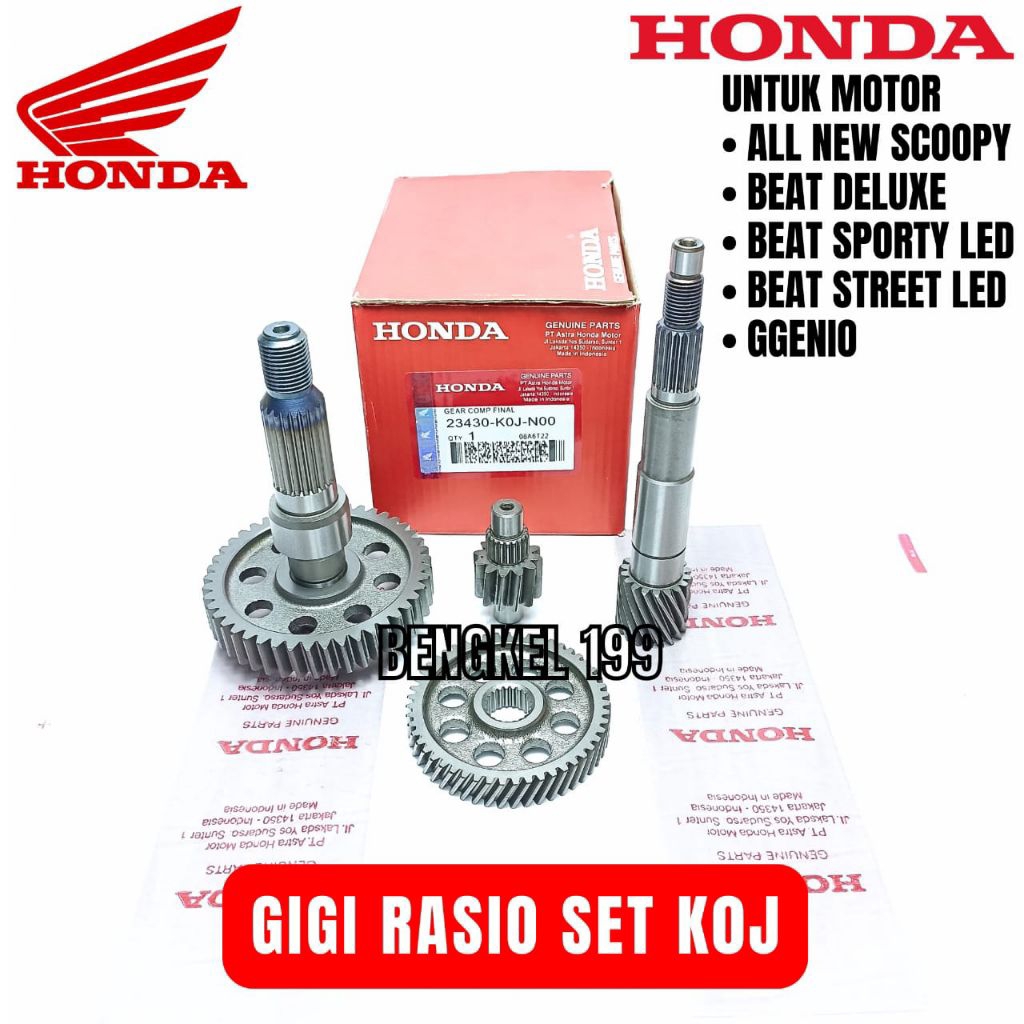Jual Gigi Rasio Set Koj Honda Beat Deluxe Beat Sporty Led Beat Street ...