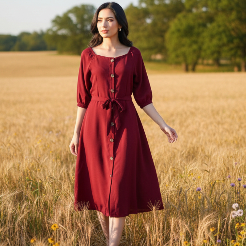 midi dress korean sabrina kasual Promo New Dress Lawren Model Serut Sabrina Korean Style Midi Casual DRS  A011 Crinkle Premium Terbaru - Hitam, M - Kab. Purbalingga - Sabrina  Collection Shop