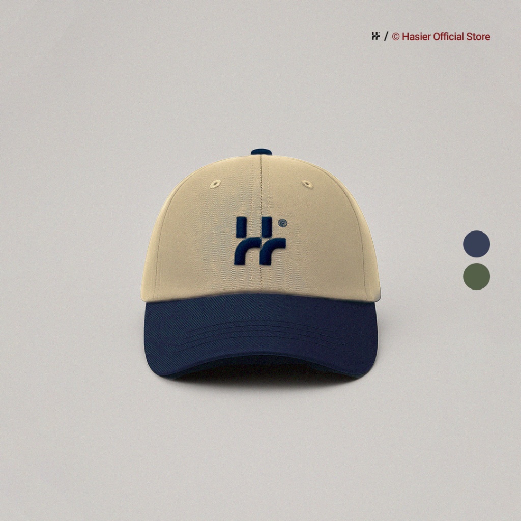 Jual HASIER Twill Two Tone Logo Dad Cap | Shopee Indonesia