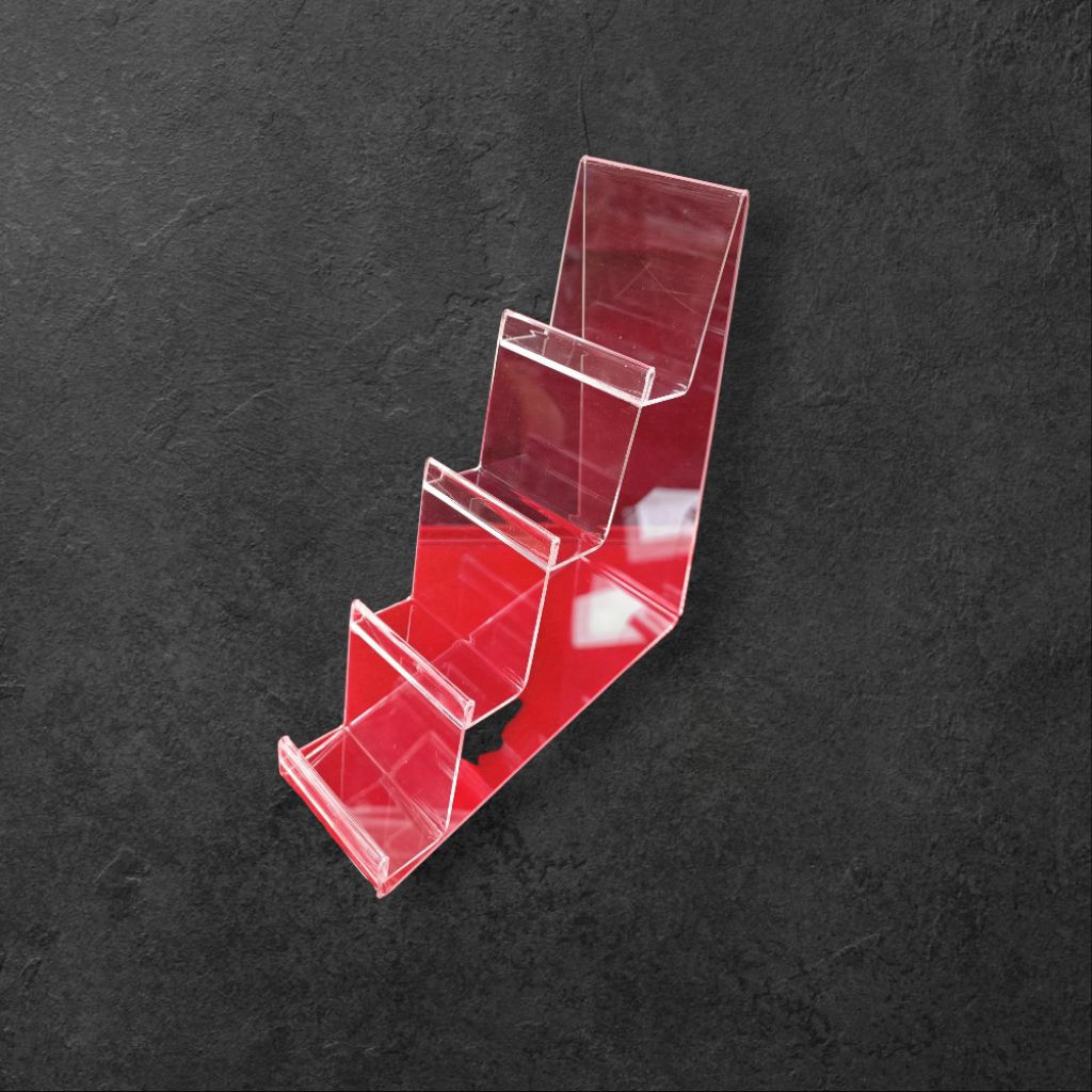 Jual Acrylic display tempat dompet tas 4 susun bahan super bening ...