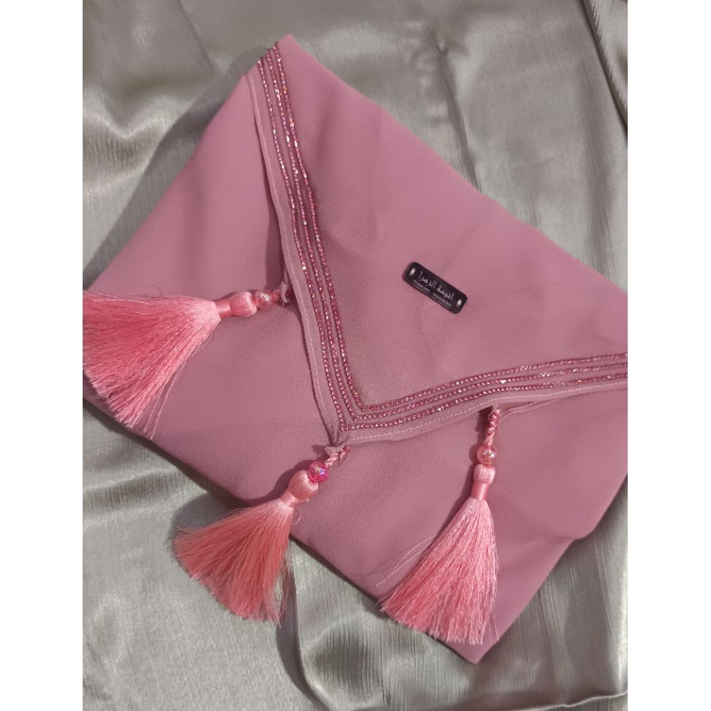 Khimar ZAINA Segiempat Zipper Hijab Tassel Hijab Syar'I Matt Cerruty Badlbydoll Armany