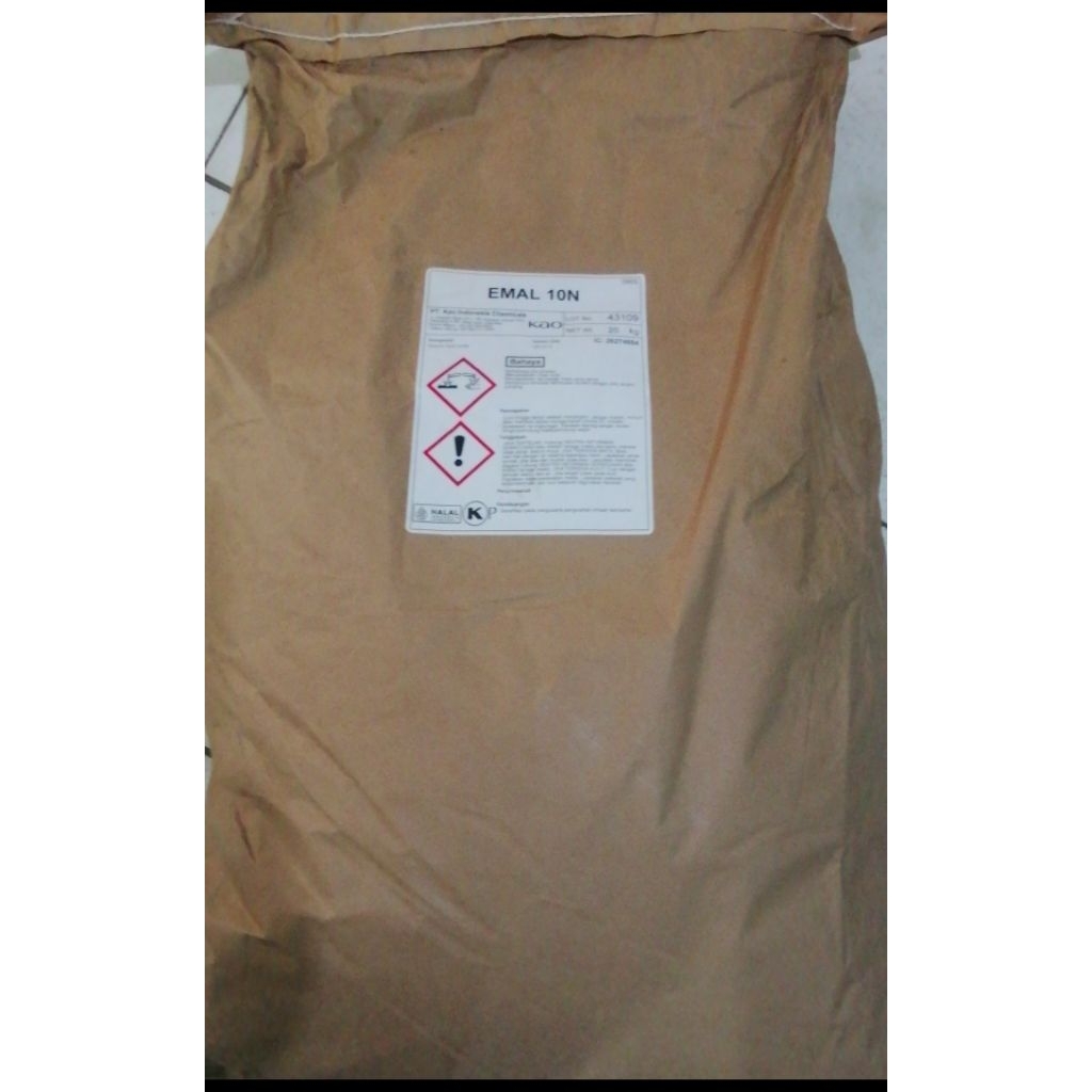 Jual EMAL 10 N KAO / SLS / SODIUM LAURYL SULFATE / EMAL NEEDLE - 20 KG ...