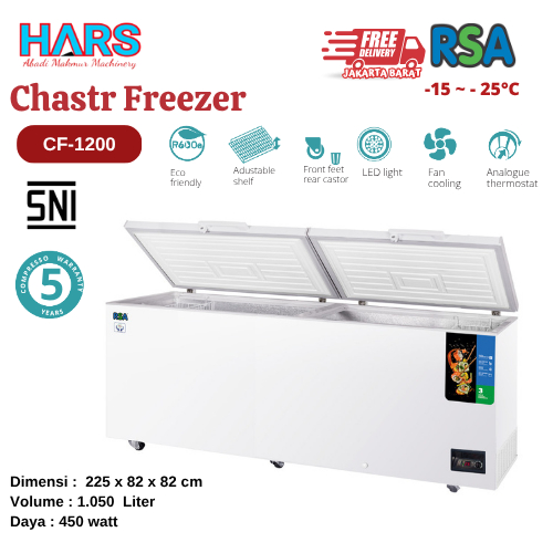 Jual RSA Chest Freezer CF-1200 / Box Pendingin 1.050 Liter / Box ...