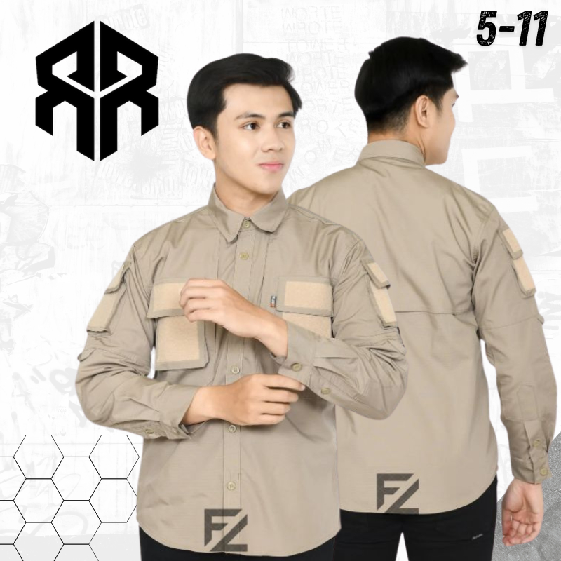 Jual Kemeja Tactical Lengan Panjang Pria Original Bahan Ripstop Premium ...