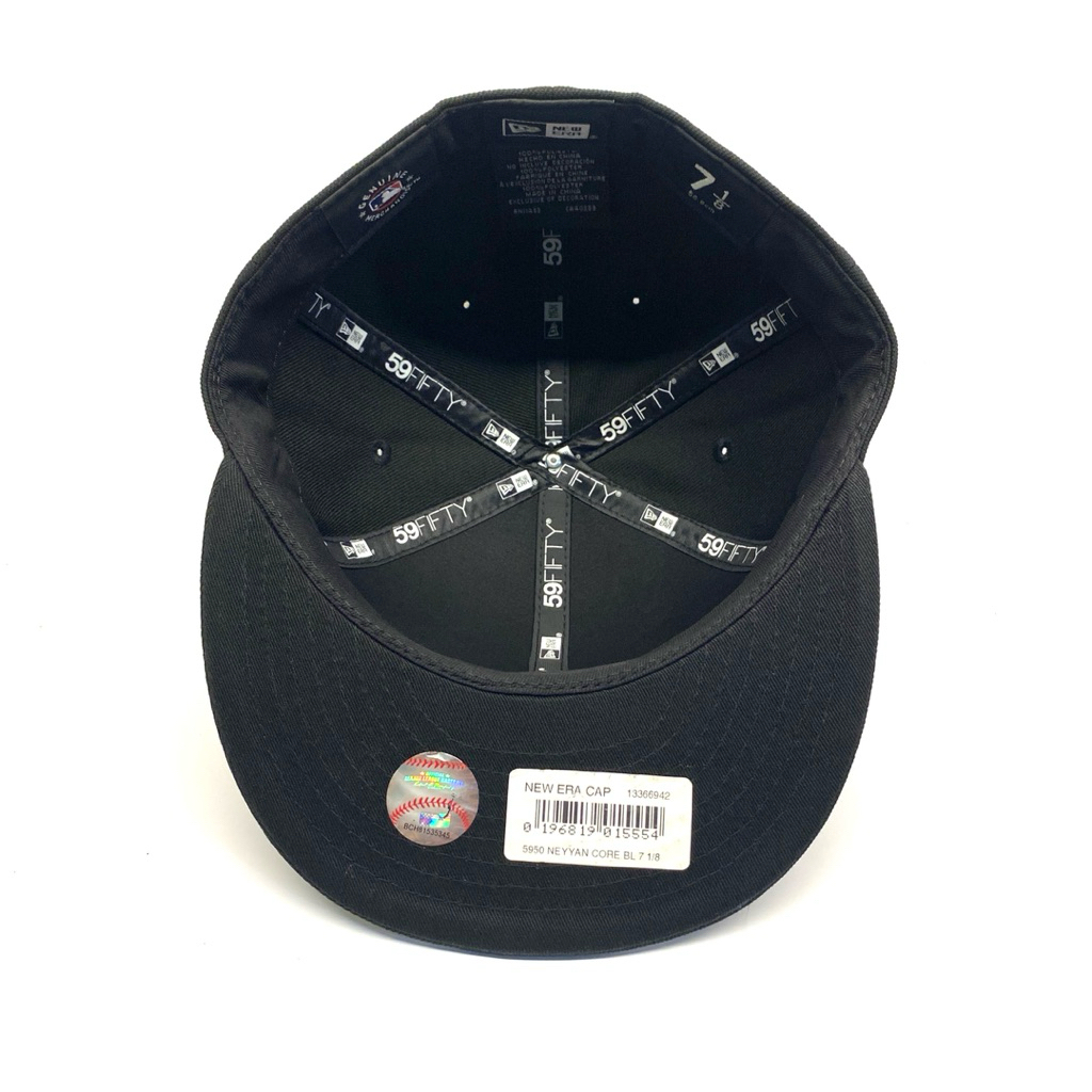 Jual Topi New Era 59Fifty MLB New York NY Yankees Metal Core Mono Black ...