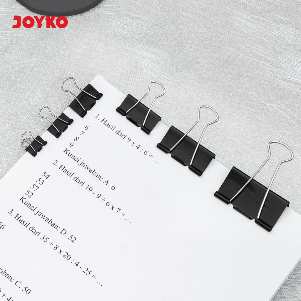 Jual JOYKO Binder Clip Klip Penjepit Kertas 105M~260M | Shopee Indonesia