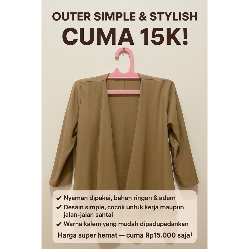 Jual Outer Simple dan Stylish Wanita Murah | Shopee Indonesia