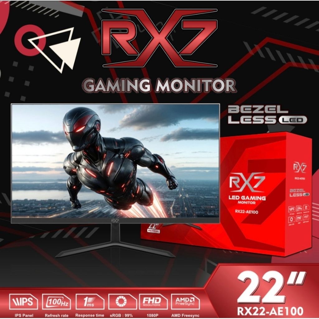 Jual Monitor RX7 22 Inch ( VGA + HDMI ) | Shopee Indonesia