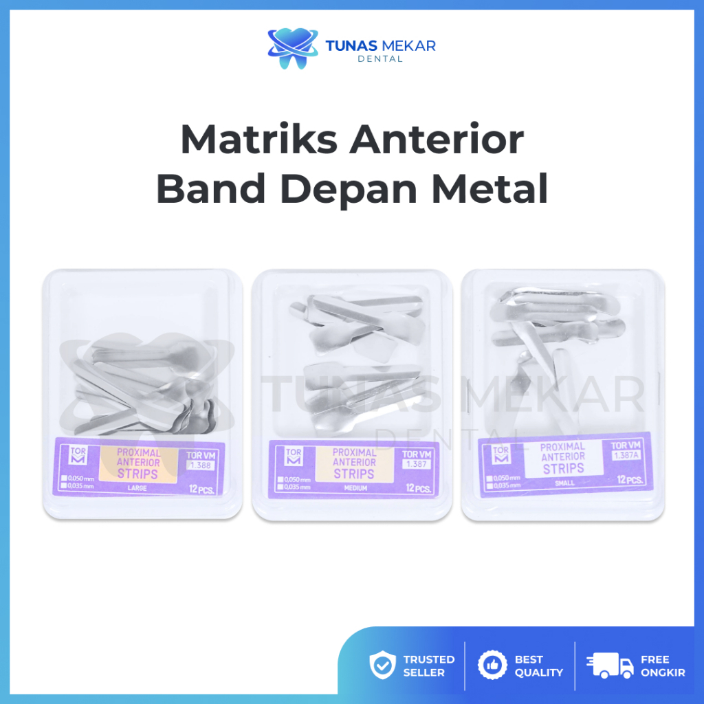 Jual Dental Matrix Matriks Anterior Band Depan Metal | Shopee Indonesia