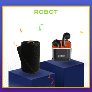 Robot TWS Wireless Earphone Airbuds New T50S BT 6.0 True Wireless Headset Bluetooth Earbuds