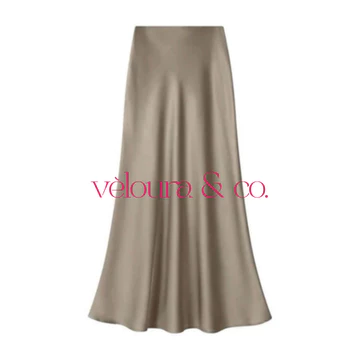 Rok Satin Silk Premium Bahan Lembut Nyaman Dipakai Pinggang Karet