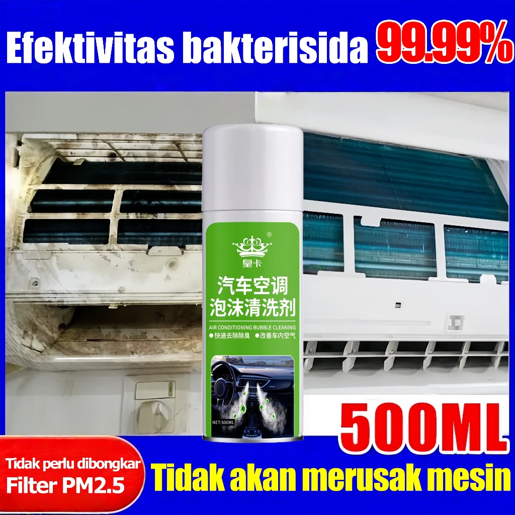 Jual Pembersih Ac Mobil/Rumah 500ML Pengharum Ac Cleaner Mobil Air ...