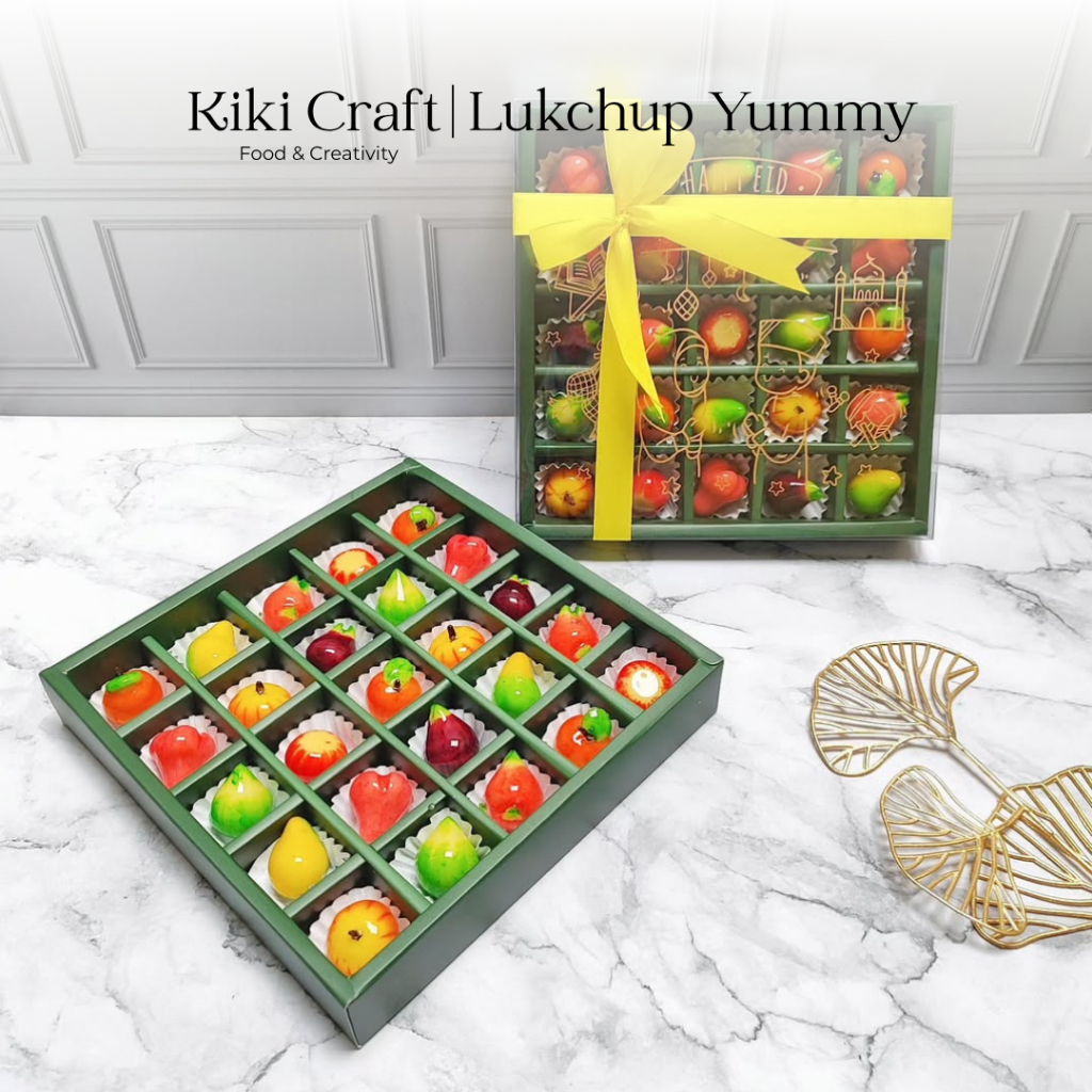 Jual Kue Lukchup Mini Khas Thailand Lookchop Kue Buah fantasi Hampers ...