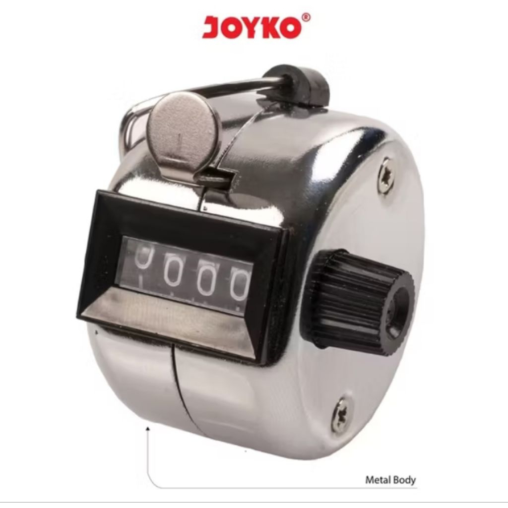 Jual HAND COUNTER/HAND TALLY COUNTER 4 DIGIT MERK JOYKO | Shopee Indonesia