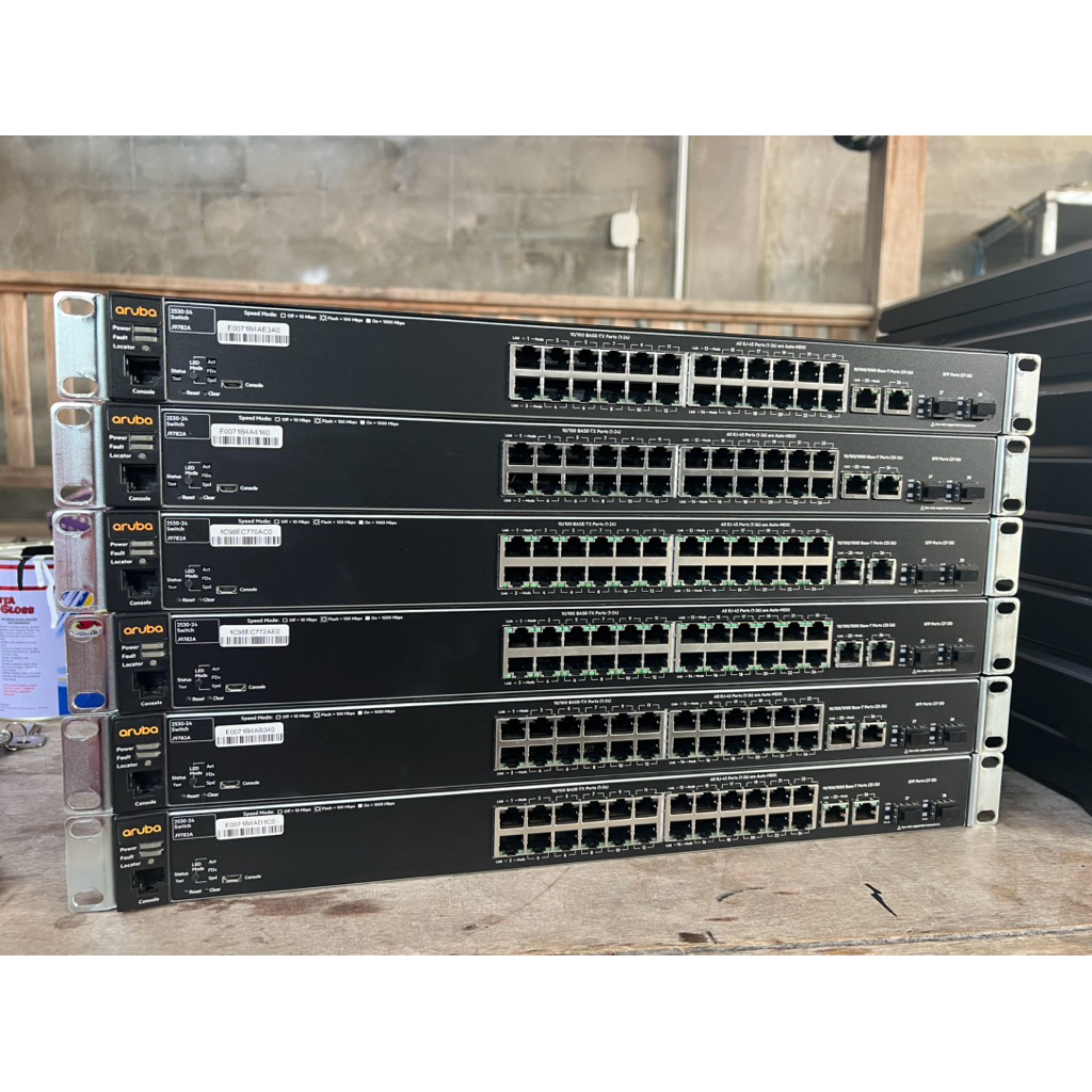Jual Switch Aruba 2530-24 (J9782A) – 24 Port 10/100 + 2 SFP 1G | Shopee ...