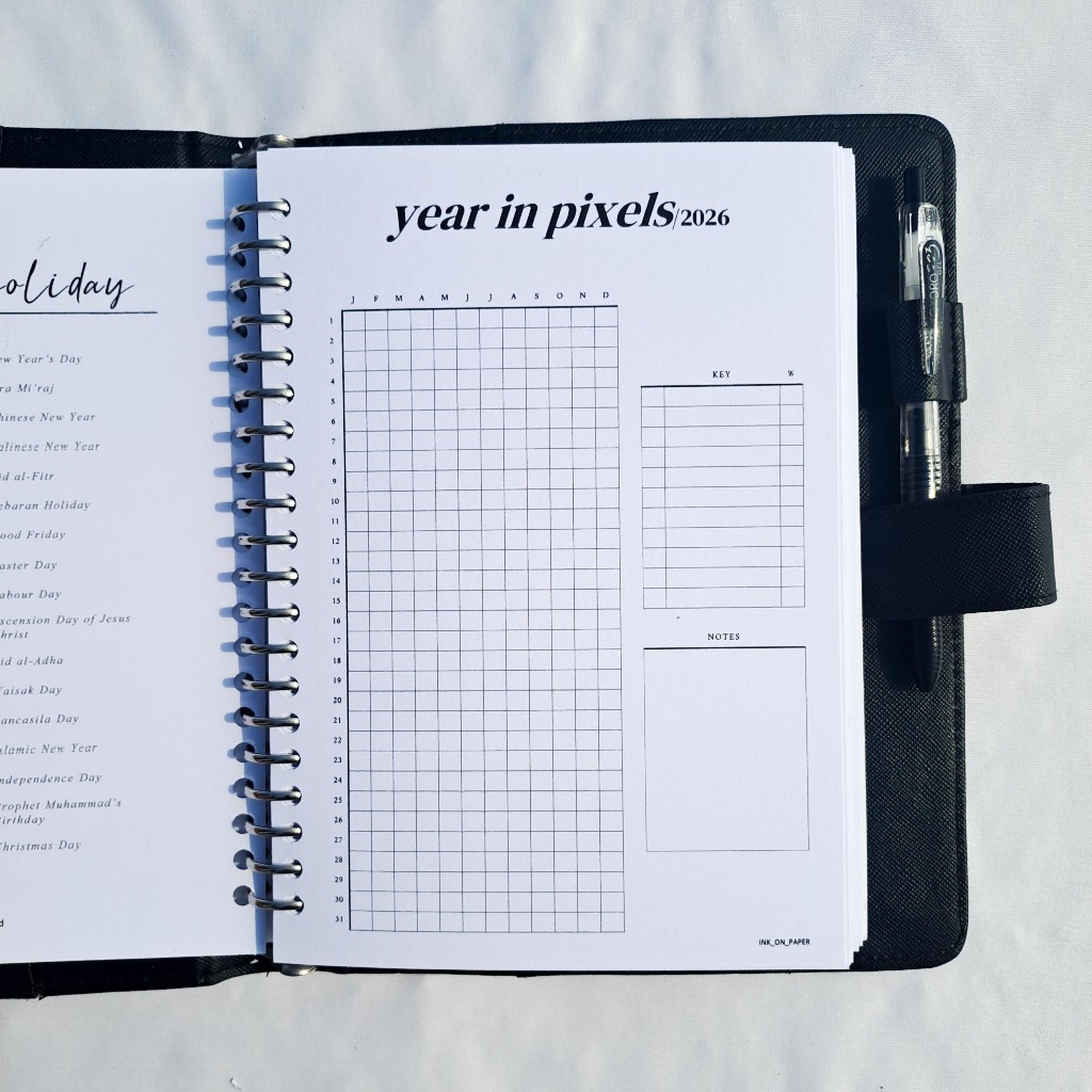 Jual A5 - Planner 2026, Year in Pixels by INK_ON_PAPER | Shopee Indonesia
