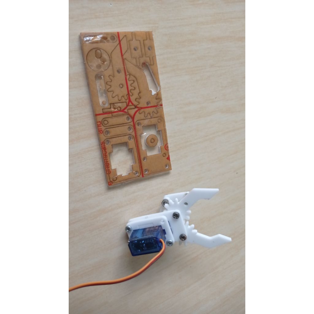 Jual Gripper mini Servo Penjepit capit robot transporter Line follower ...