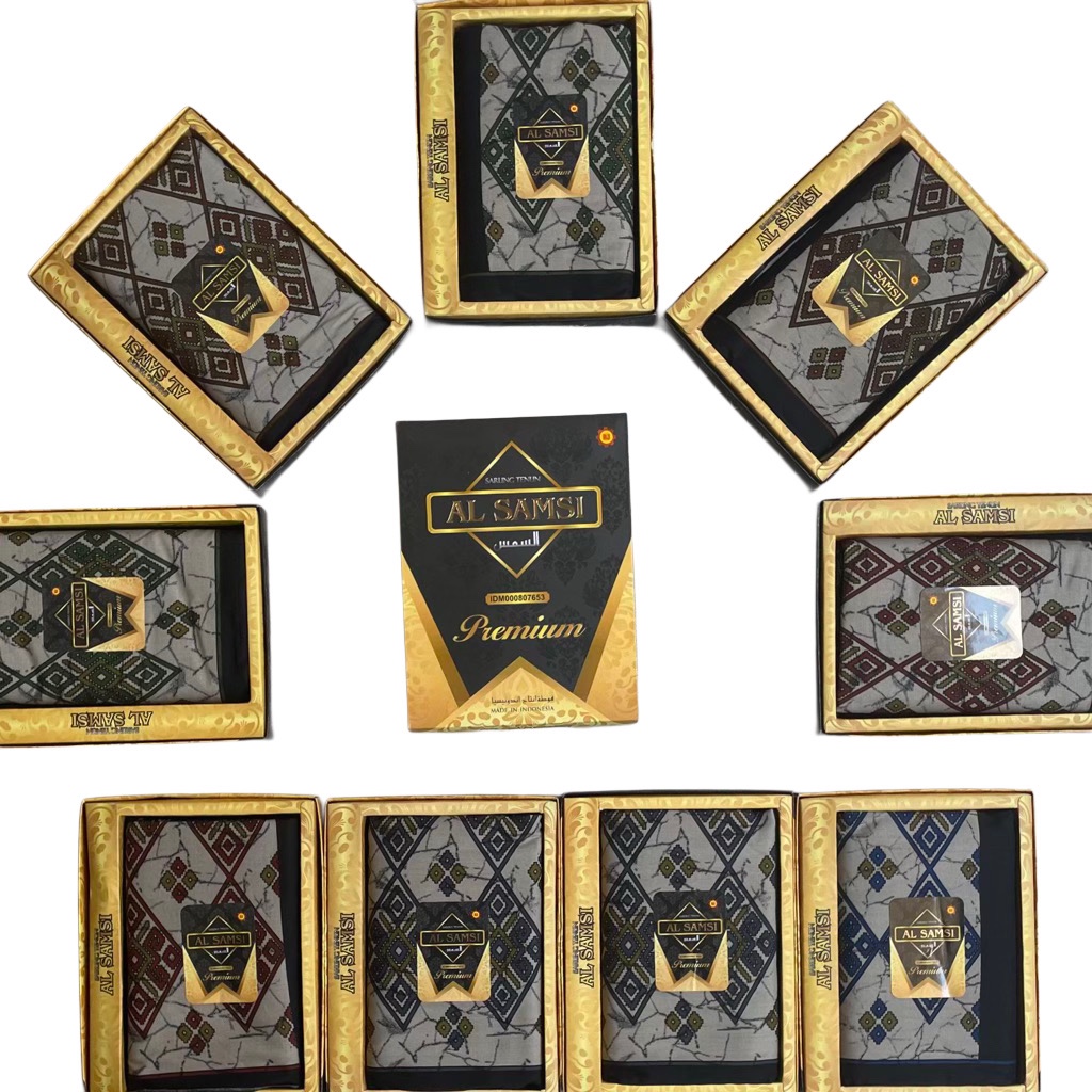 Grosir 10 Pcs Sarung AL SAMSI Signature Premium Motif Batik Songket Kembang Dewasa
