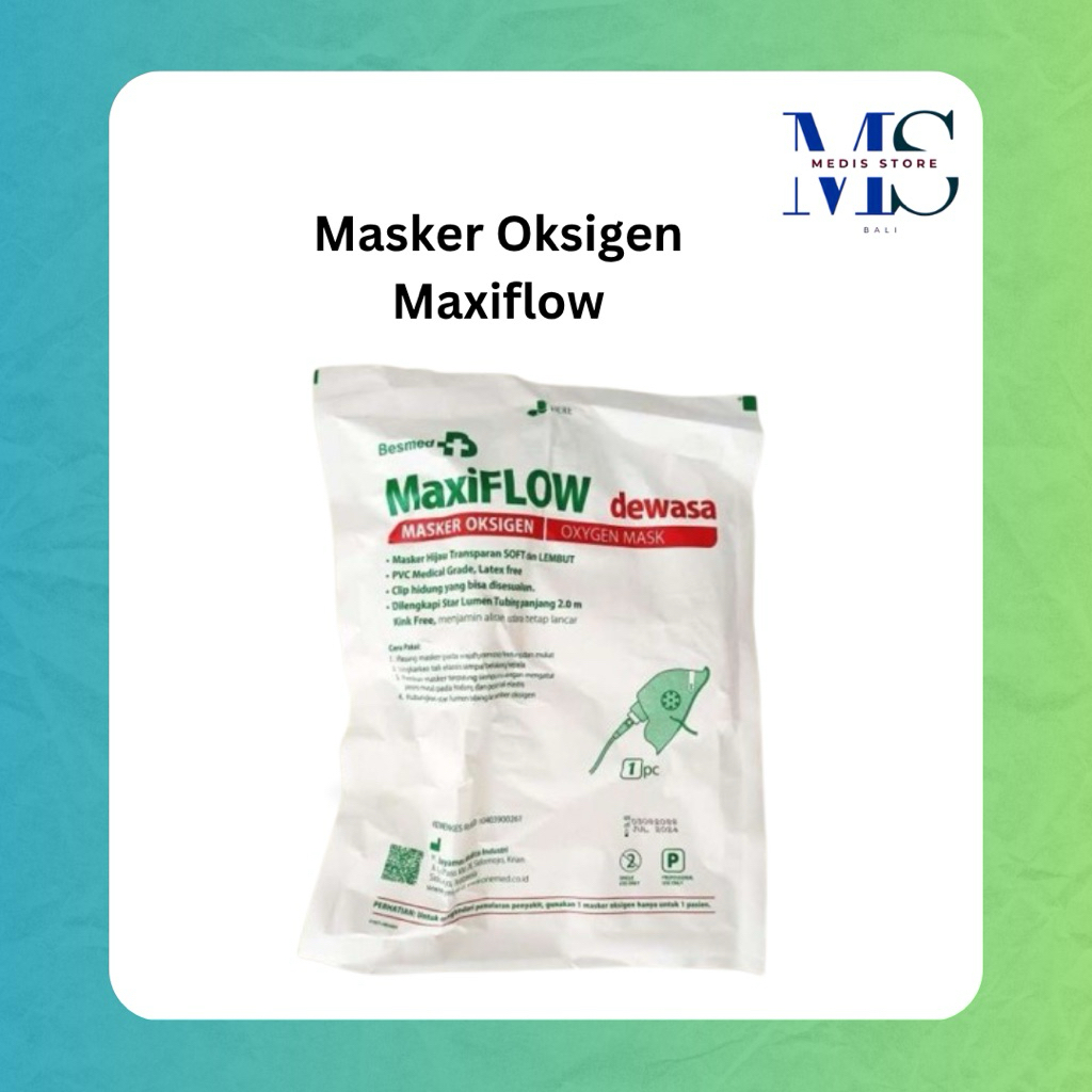 Jual O2 Masker Oksigen | Maxiflow Dewasa | Masker Oksigen Anak | Masker ...