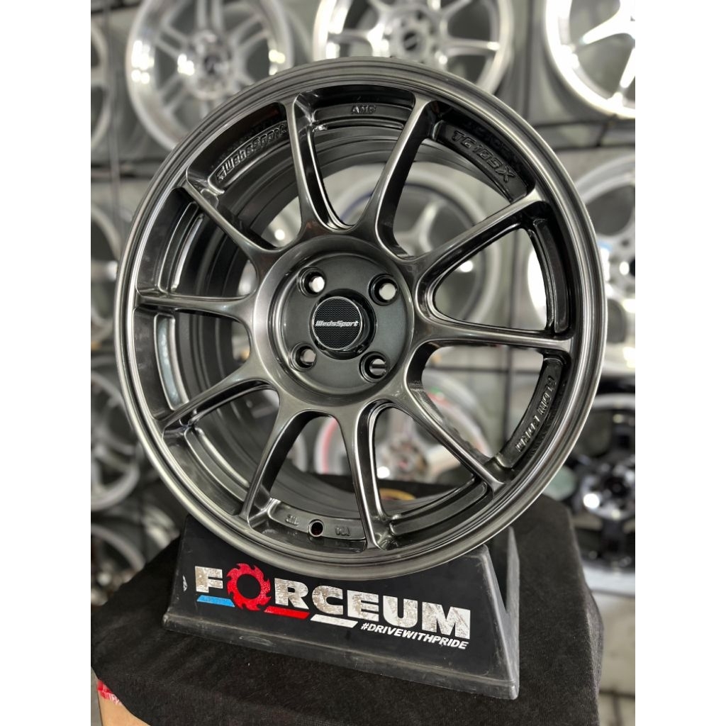 Jual velg wedsport tc105 r16 hyper black pcd 4x100 kondisi baru ...