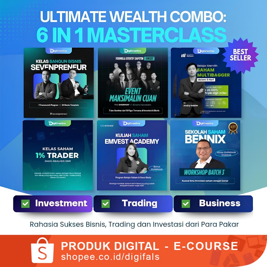 Jual EXCLUSIVE WEALTH MASTERCLASS TRADING, INVESTASI, & BISNIS | Shopee ...
