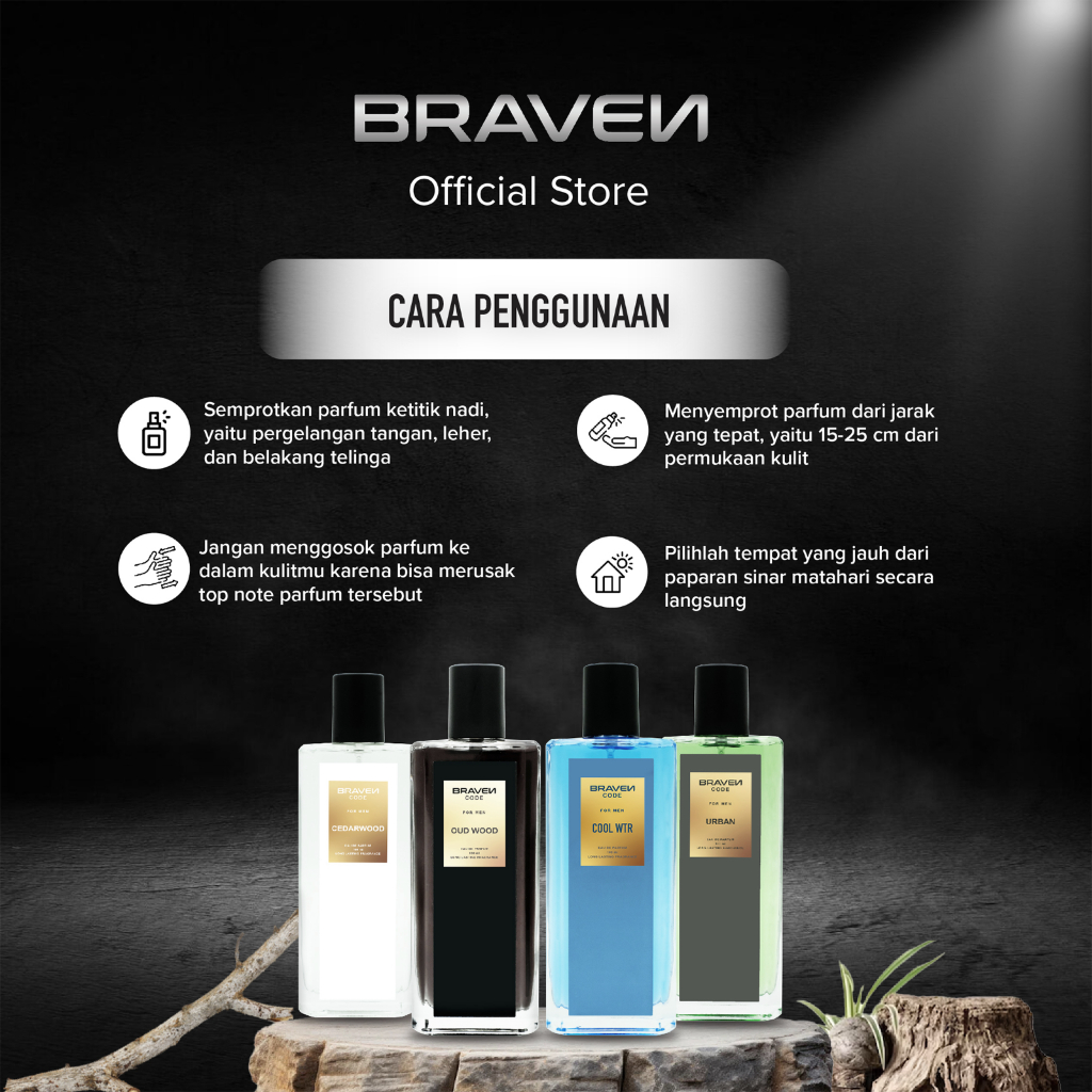 Jual Braven Code EDP Series 100ml - Parfum Pria Wangi Tahan Lama ...