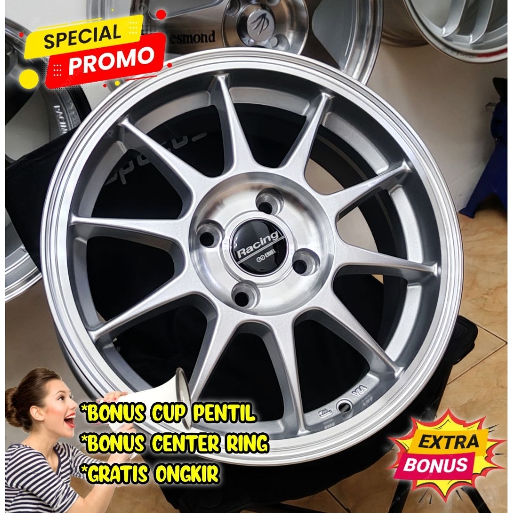 Jual (PROMO) Velg baru murah R15 Enkei Tarmac V2 (4PCS) | Shopee Indonesia