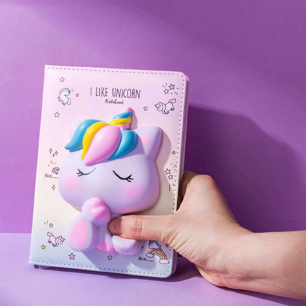 Jual Unicorn Squishy Notebook Besar/ Buku Catatan/ Buku Squishy IIGEN ...