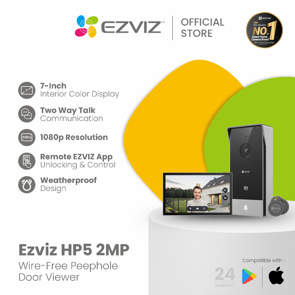 Ezviz HP5 Full HD Smart Home Video Display Doorphone Intecom