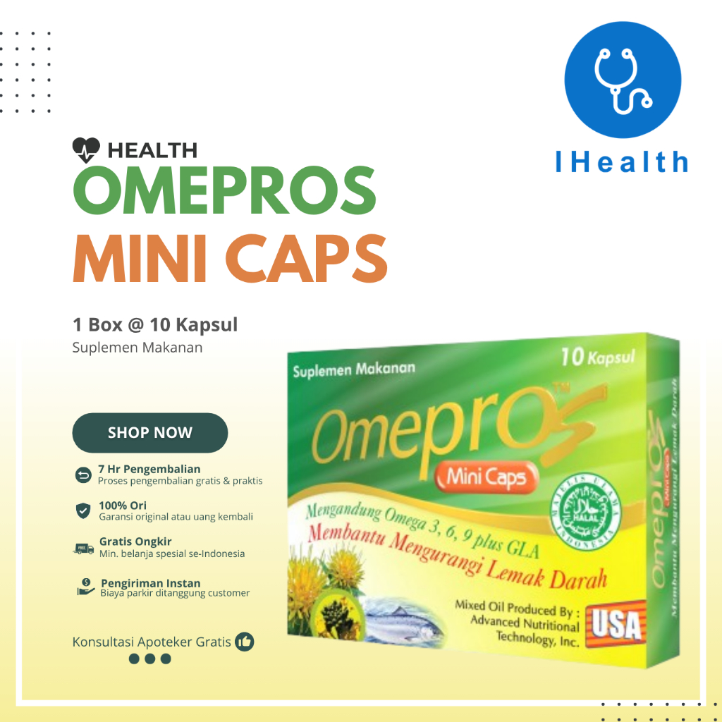 Omepros Mini capsule isi 10 Kapsul