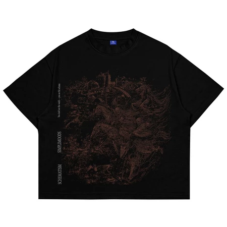 11. Kaos Oversize Boxy Tee Unisex Temporary Black